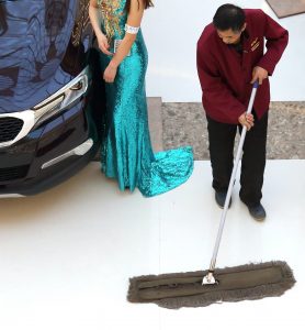 clean concrete floor