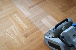 sanding hardwood floor 