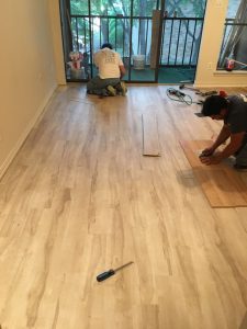 Installing floating wood floor