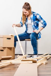 New floor installation preparation