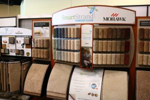 Dallas flooring store, interior carpet samples